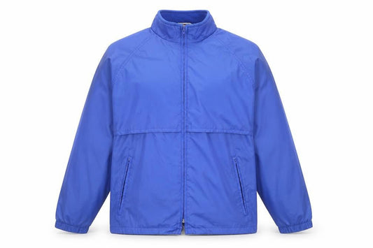 North Country Men’s Blue Nylon Windbreaker Jacket Size S