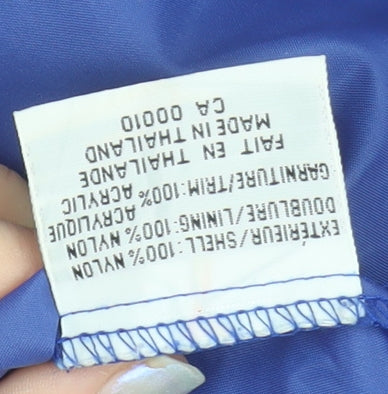 North Country Men’s Blue Nylon Windbreaker Jacket Size S