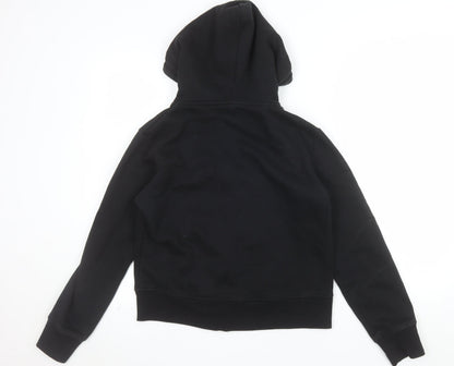 Kickers Teen Girls Black Pink Full Zip Hoodie Size 14 Cotton