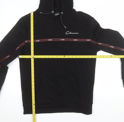 Closure London Men's Black Pullover Hoodie Size S Logo Streetwear