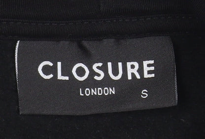 Closure London Men's Black Pullover Hoodie Size S Logo Streetwear