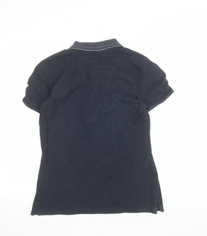 Champion Women's Black XL Polo Shirt Short Sleeve Cotton