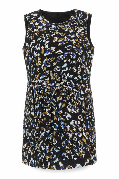 Definitions Women's Multicoloured Animal Print Sheath Dress Size 22