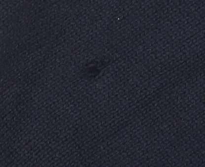 Crew Clothing Company Men's Blue Half Zip Cotton Jumper M