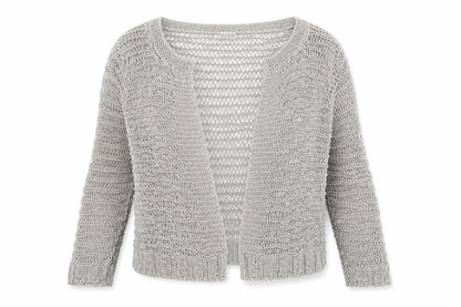 Marks & Spencer Women’s Silver Open Knit Cardigan Size 12