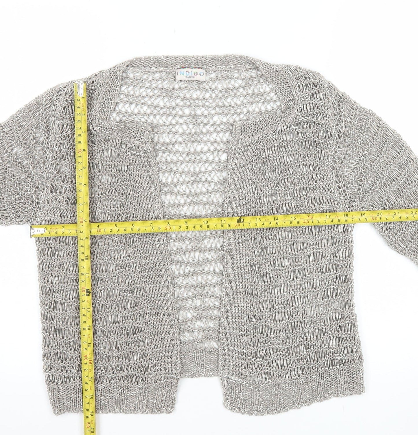 Marks & Spencer Women’s Silver Open Knit Cardigan Size 12