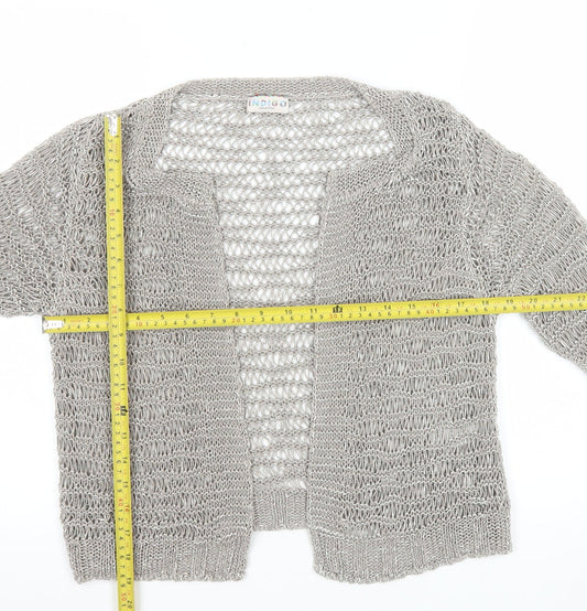 Marks & Spencer Women’s Silver Open Knit Cardigan Size 12