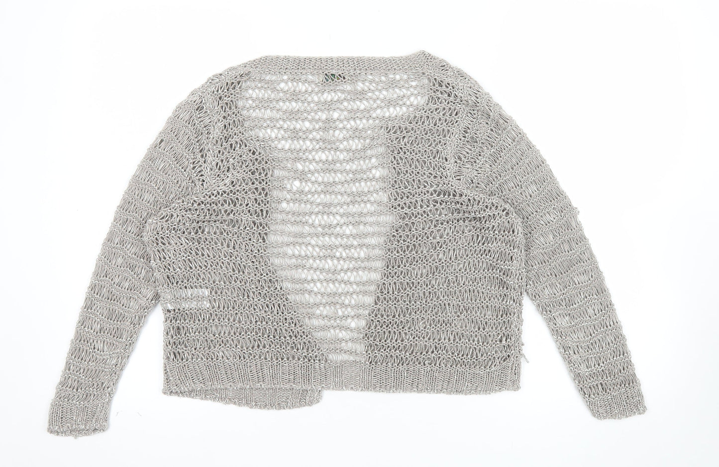 Marks & Spencer Women’s Silver Open Knit Cardigan Size 12