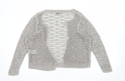 Marks & Spencer Women’s Silver Open Knit Cardigan Size 12