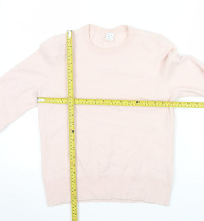 John Lewis Women’s Pink Cashmere Crew Neck Jumper Size 14