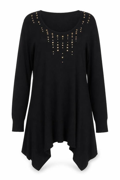 Marks and Spencer Women’s Black Studded Pullover Jumper Size 16