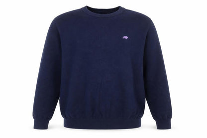 Raging Bull Men's Blue Cotton Crew Neck Pullover Jumper XL