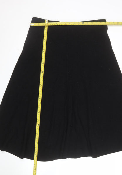 Principles Women's Black A-Line Knit Midi Skirt Size 16