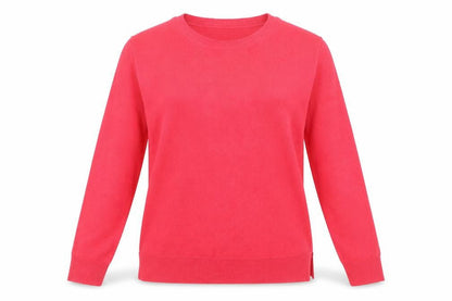 Marks & Spencer Womens Red Size 12 Acrylic Crew Neck Jumper