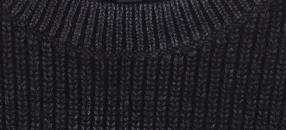 COS Women's Black Wool Chunky Knit Relaxed Jumper Size 10