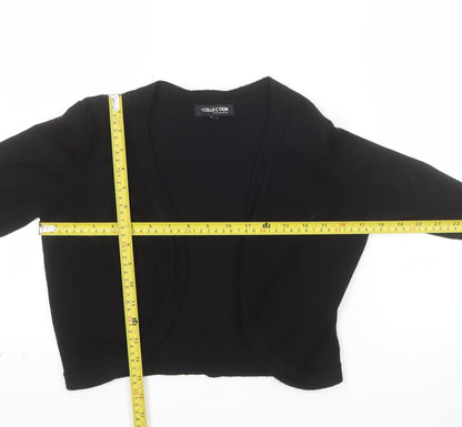 Debenhams Women’s Black Viscose Knit V-Neck Cardigan Size 10
