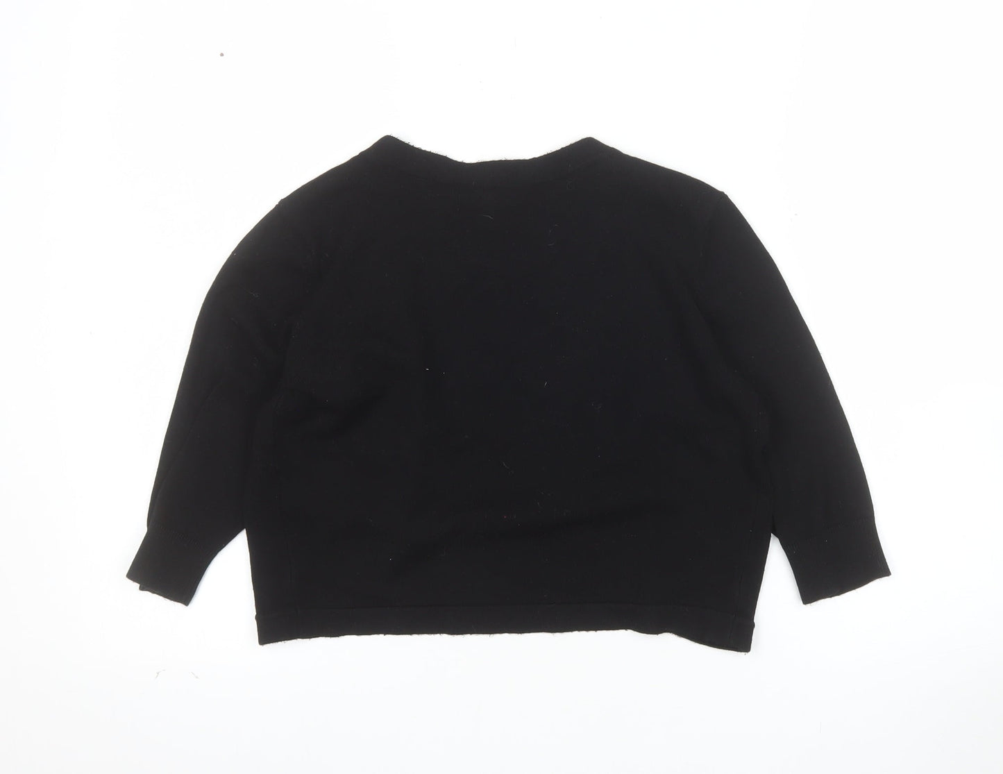 Debenhams Women’s Black Viscose Knit V-Neck Cardigan Size 10