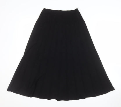 Marks and Spencer Womens Black A-Line Midi Skirt Size 14