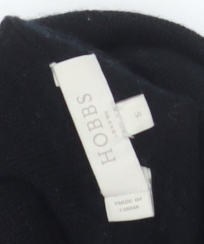 Hobbs Womens Black Merino Wool Roll Neck Jumper Size S