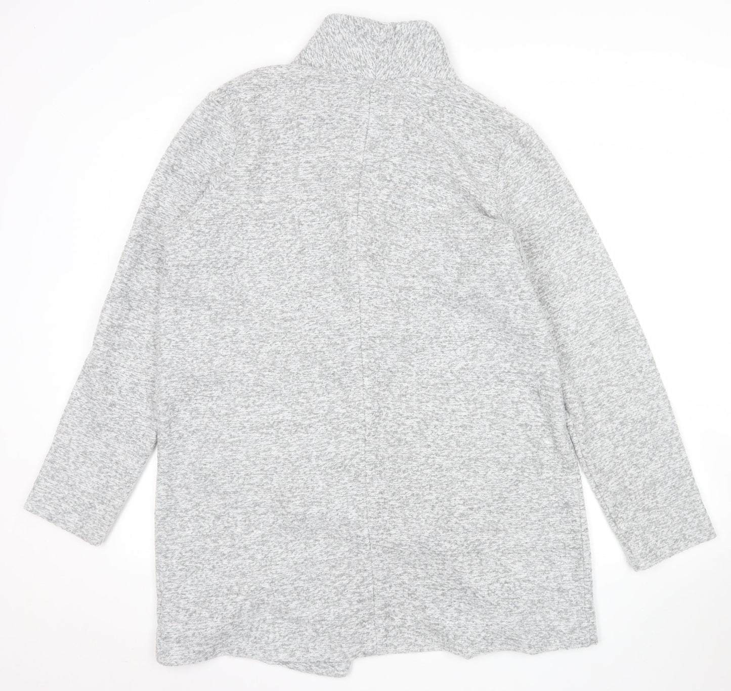 Next Women’s Grey Knit Coatigan Size 14 Long Sleeve Casual