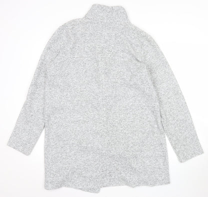 Next Women’s Grey Knit Coatigan Size 14 Long Sleeve Casual
