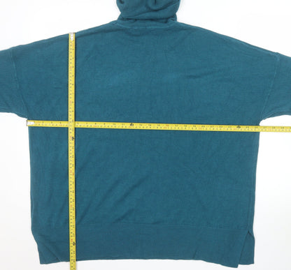 Next Women’s Teal Roll Neck Long Sleeve Jumper XL Acrylic Knitwear