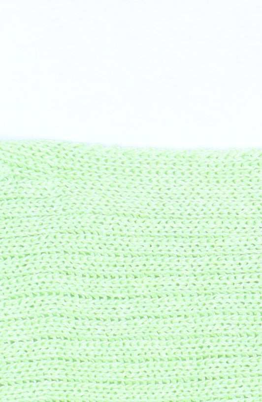 Zara Women Green Sleeveless Knit Tank Top Size S