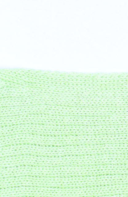 Zara Women Green Sleeveless Knit Tank Top Size S