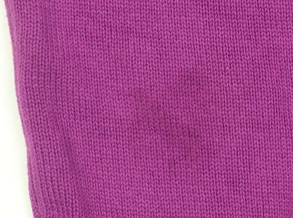 WoolOvers Women's Purple Cotton Crew Neck Jumper XL