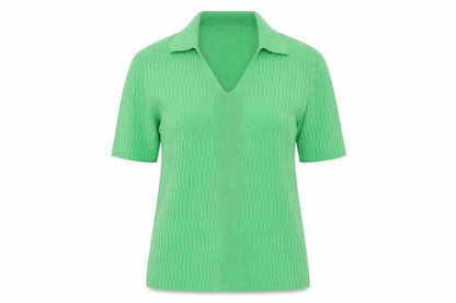 Marks and Spencer Women’s Green Viscose Polo Knit Top Size M