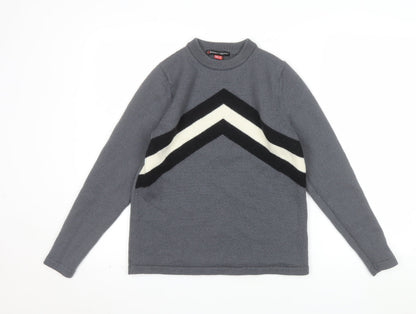 Perfect Moment Women Grey Merino Wool Pullover Jumper M