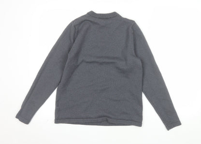 Perfect Moment Women Grey Merino Wool Pullover Jumper M