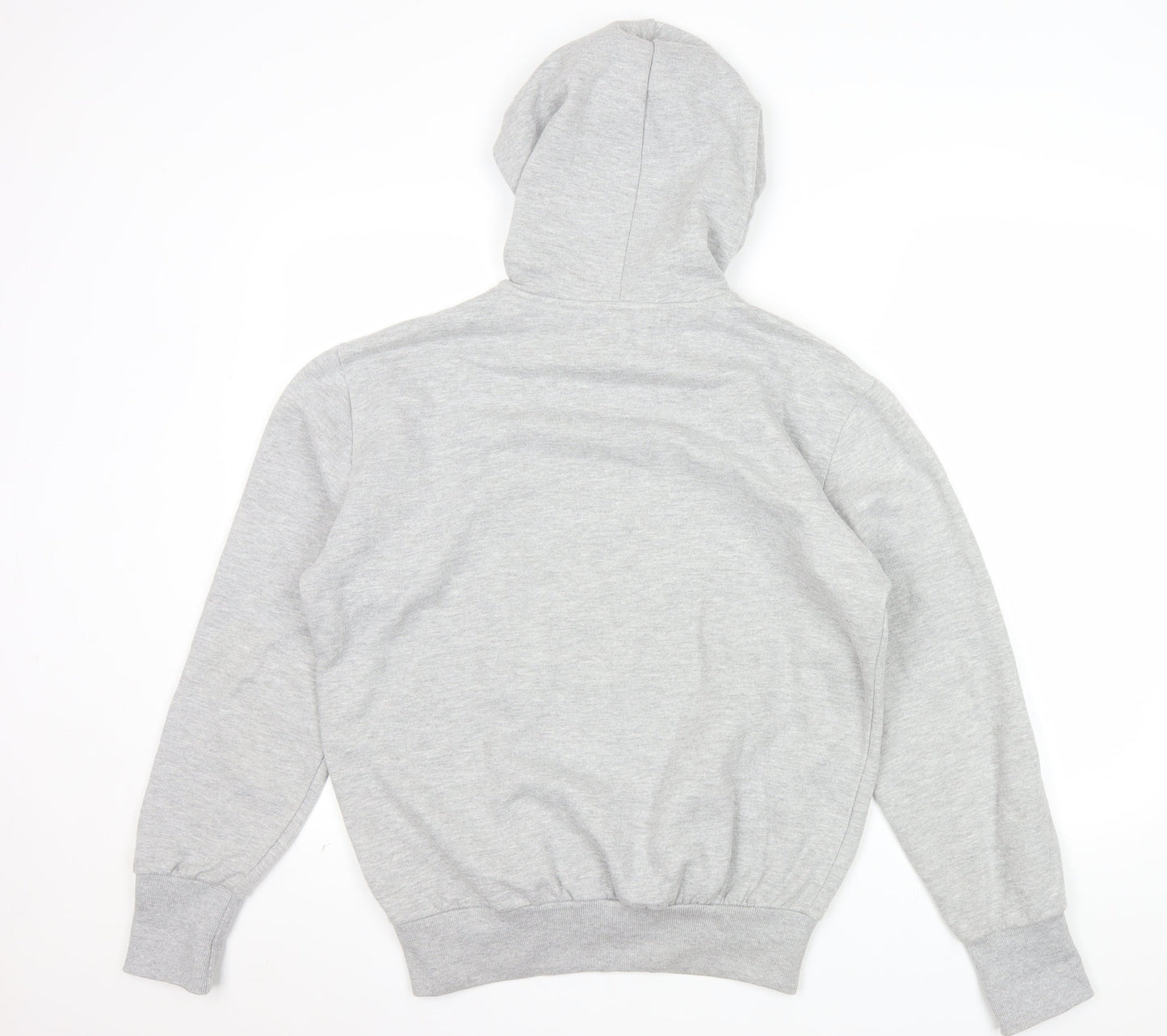 FCUK Women Grey Pullover Hoodie Cotton Polyester Size M Casual