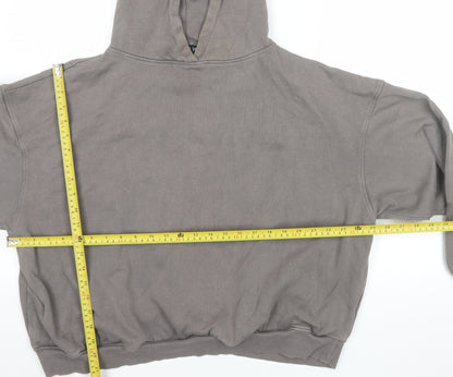 Luxe To Kill Women’s Grey Pullover Hoodie Size 8 Cotton Blend Casual