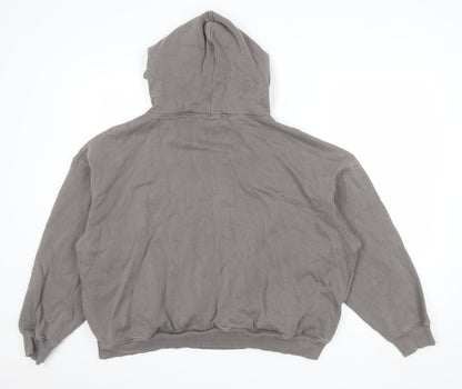 Luxe To Kill Women’s Grey Pullover Hoodie Size 8 Cotton Blend Casual