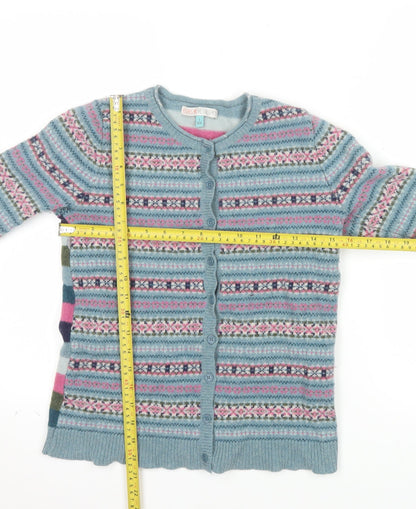 He Loves Me Women’s Multicoloured Wool Blend Fair Isle Cardigan Size 10