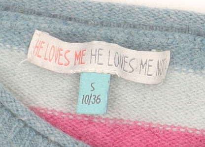 He Loves Me Women’s Multicoloured Wool Blend Fair Isle Cardigan Size 10