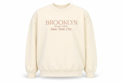 Next Men’s Beige Brooklyn Crew Neck Sweatshirt M Autumn Winter
