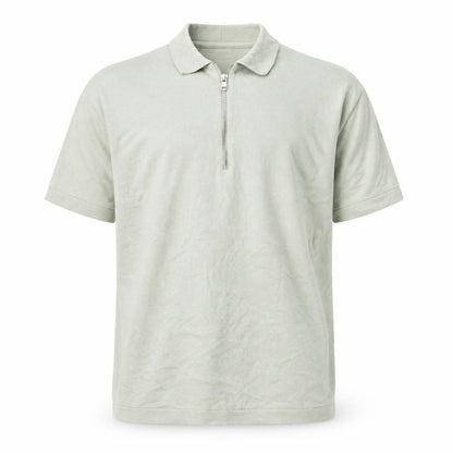 Jack & Jones Men’s Green 1/4 Zip Knit Polo Shirt Size L