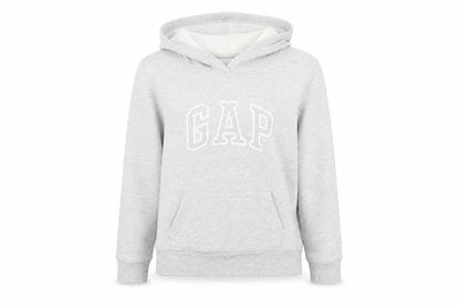 Gap Women Light Grey Pullover Hoodie L Soft Cotton Blend Casual