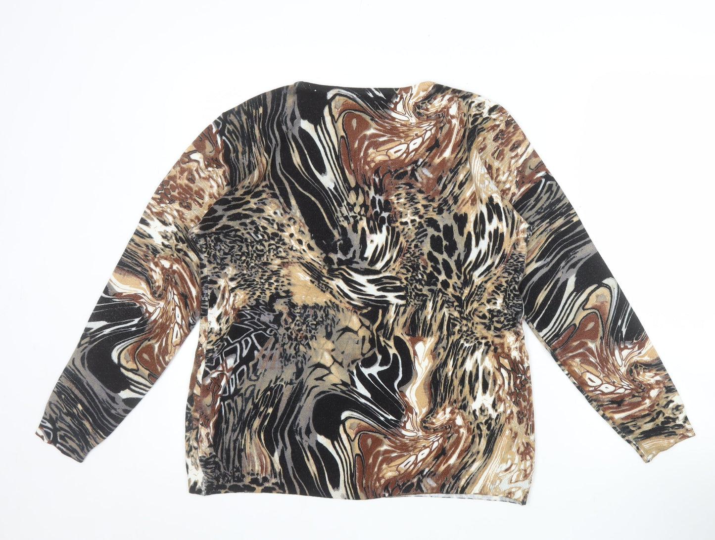 Just Elegance Women’s Multicoloured Animal Print L Jumper