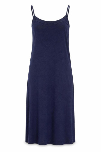 Kaliko Women’s Blue Viscose Slip Dress Size 12 Sleeveless Stretch Knit