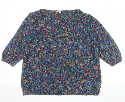 Marks and Spencer Per Una Women’s Multicoloured Chunky Knit Jumper Size 22