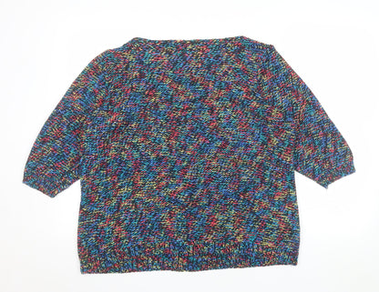 Marks and Spencer Per Una Women’s Multicoloured Chunky Knit Jumper Size 22