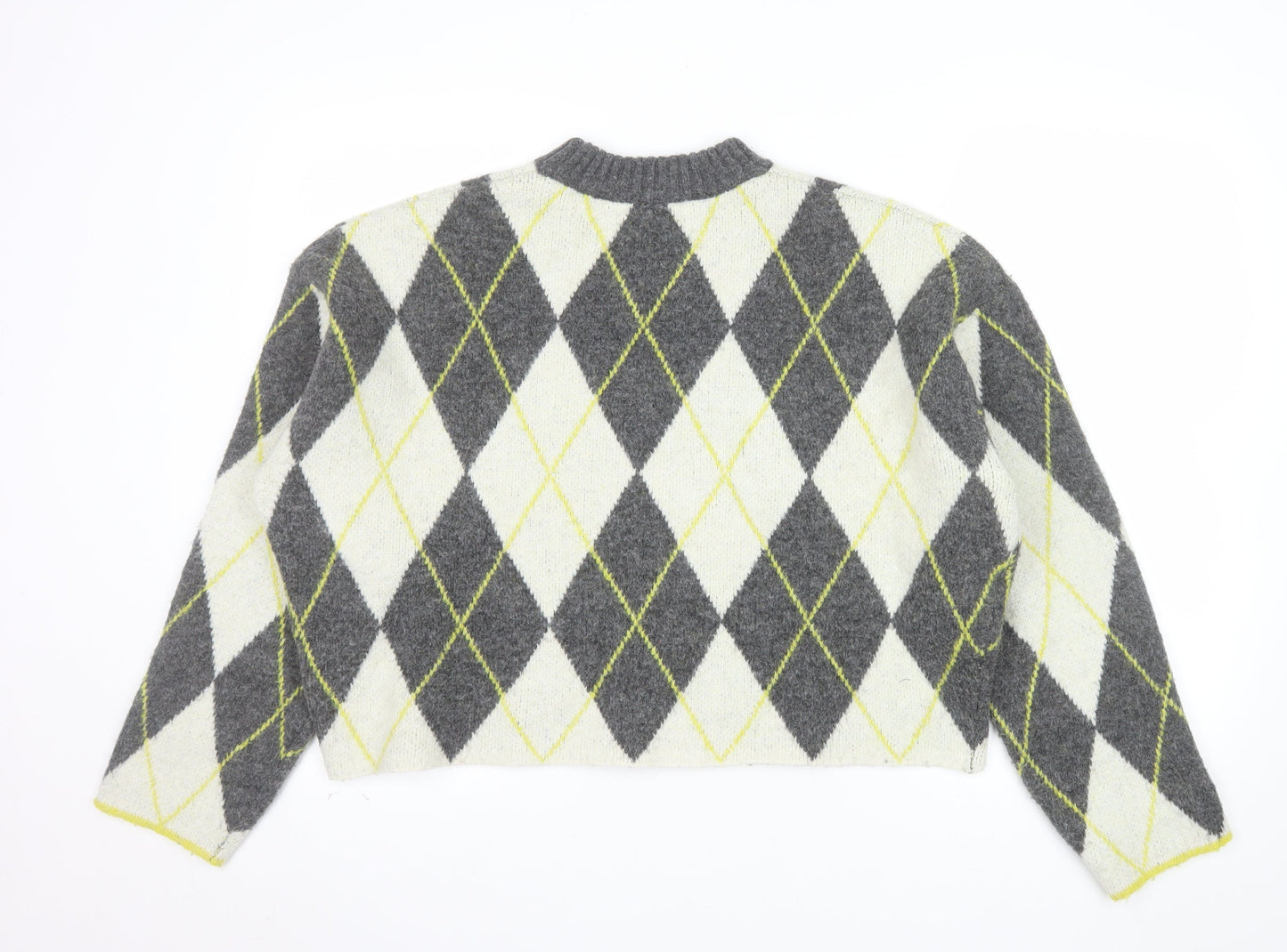 Pringle of Scotland x H&M Women’s Grey Argyle Knit Jumper Size S