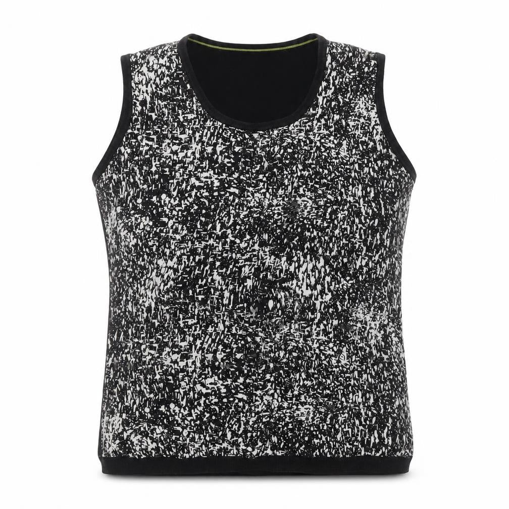 Fenn Wright Manson Women's Black Silk Cotton Sleeveless Tank Top Size 14