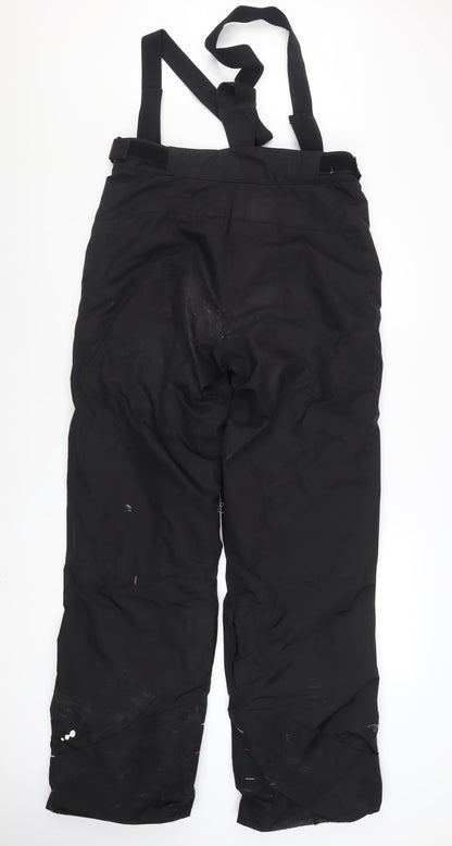 Wedze Men's Black Snow Pants Size M Insulated Ski Trousers