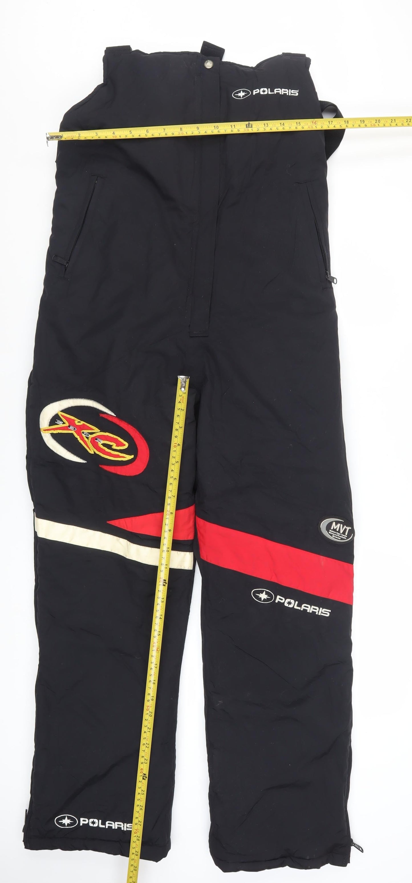 Polaris Womens Black Red Snow Pants Medium Waterproof Insulated Trousers