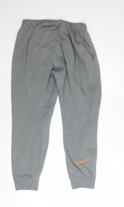 Nike Men's Grey Jogger Sweatpants Size S Elastic Waist Comfort Fit