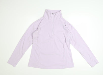 Columbia Women Lilac 1/2 Zip Fleece Sweatshirt M